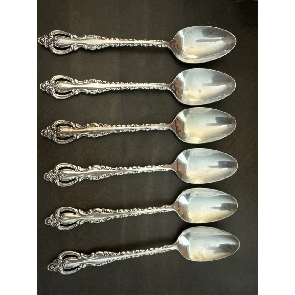 International Deep Silver COUNTESS Teaspoons Silverplate Set of 6
